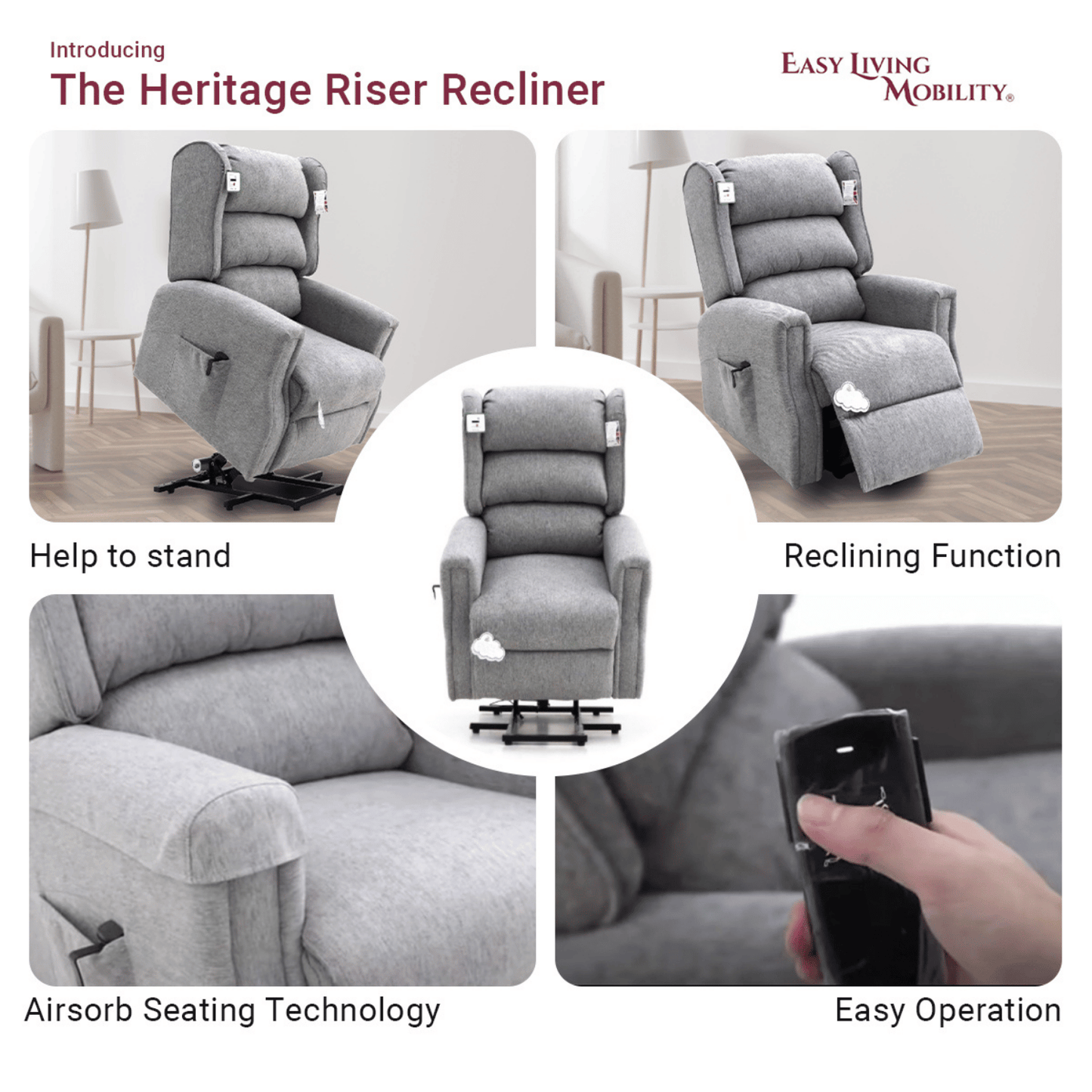 Heritage Dual Motor Riser Recliner Chair