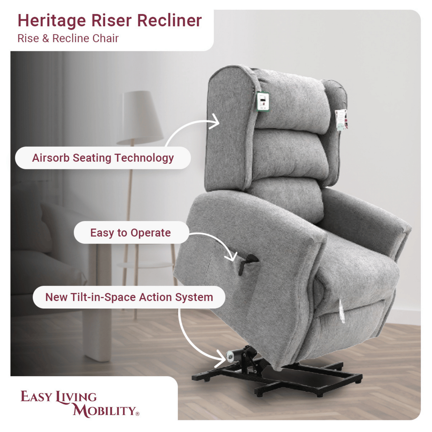 Heritage Dual Motor Riser Recliner Chair