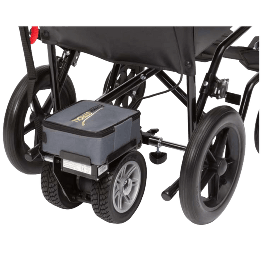 Wheelchair Power Assist Inc Reverse Dual Wheel attachment
