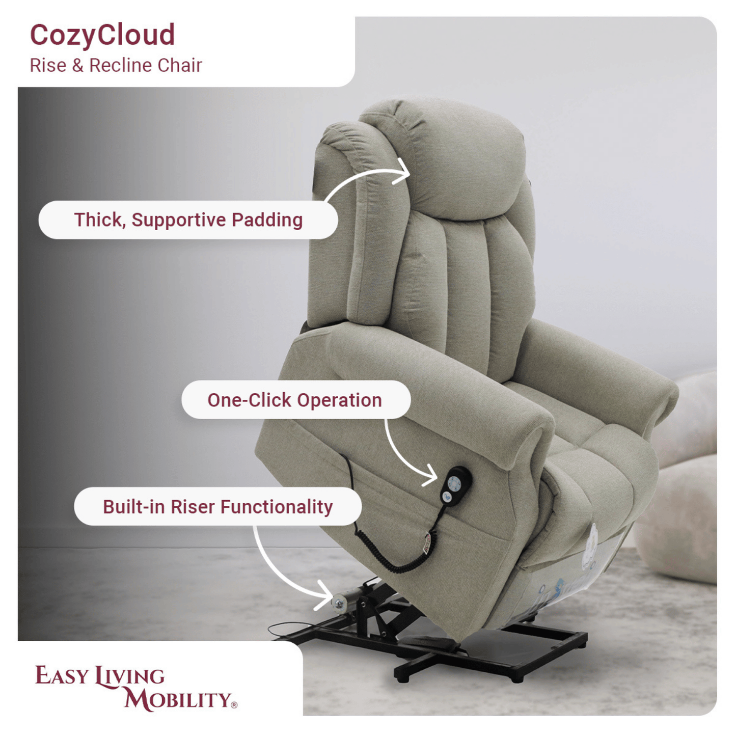 CozyCloud Riser Recliner Chair