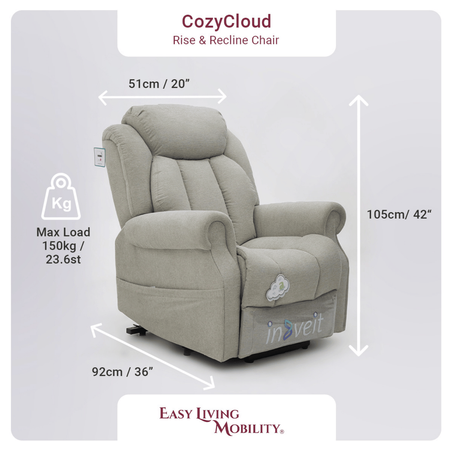 CozyCloud Riser Recliner Chair