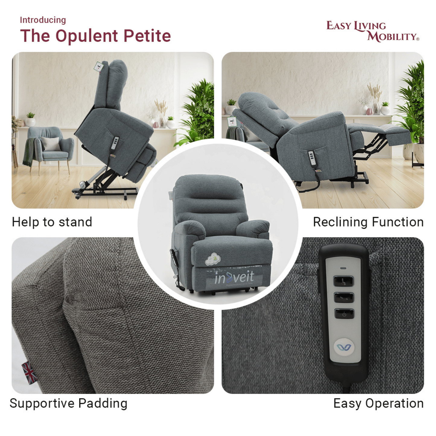 Opulent Petite Riser Recliner Chair