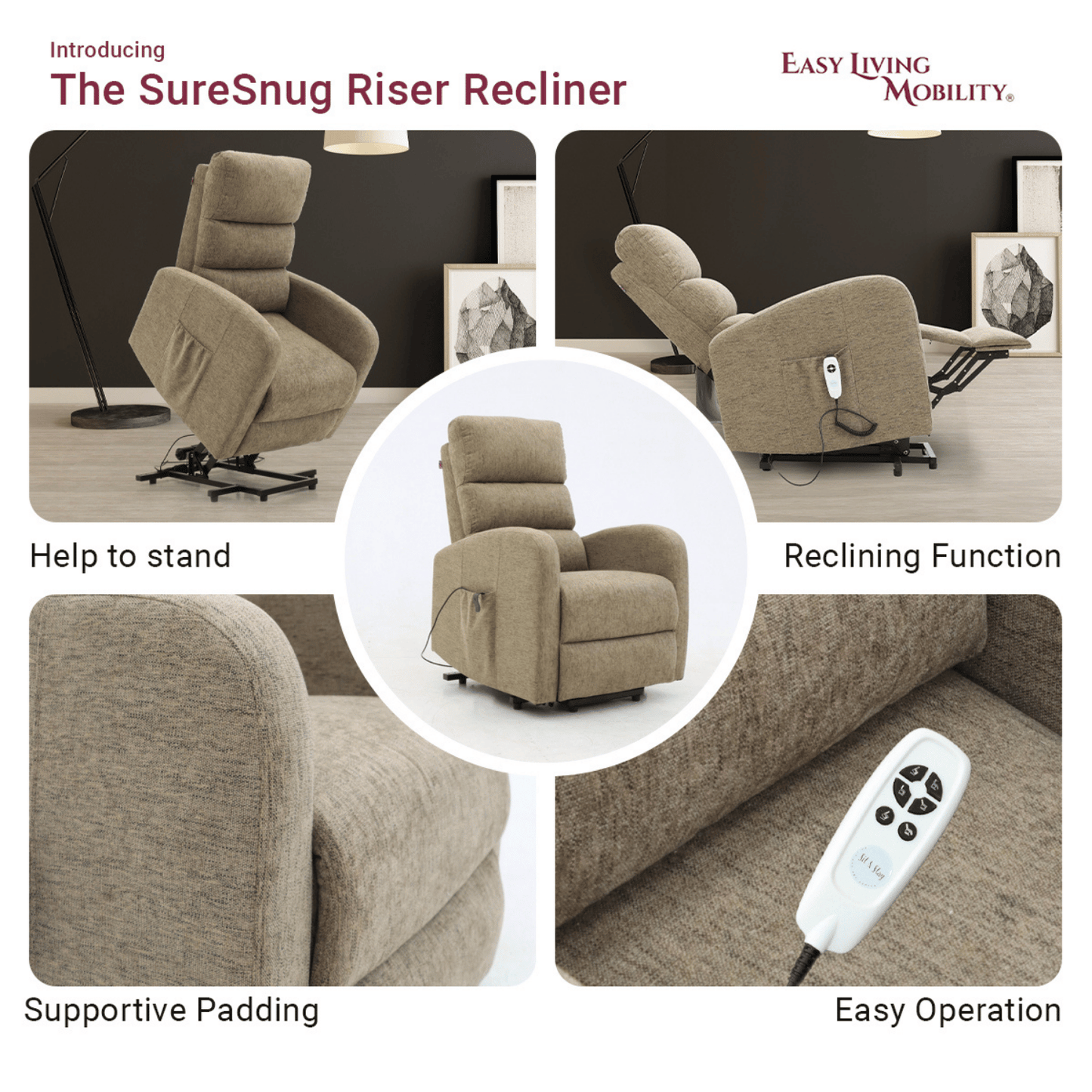 SureSnug Dual Motor Riser Recliner Chair