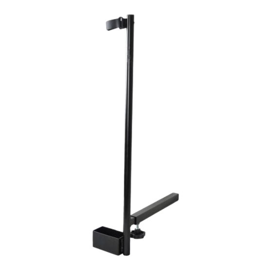 Scooter Crutch Stick Holder Black Metal