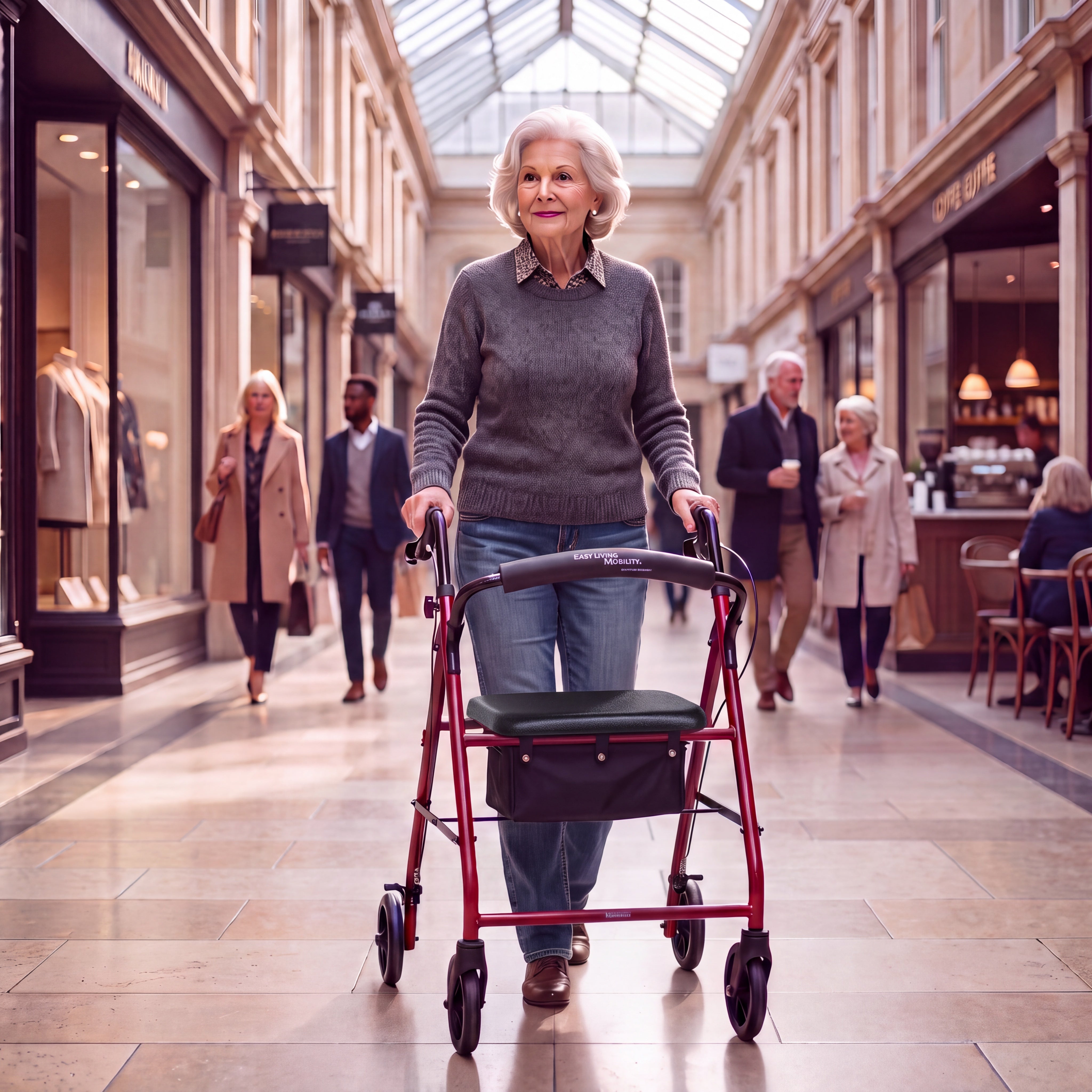 Livorno Lightweight 4 Wheel Rollator