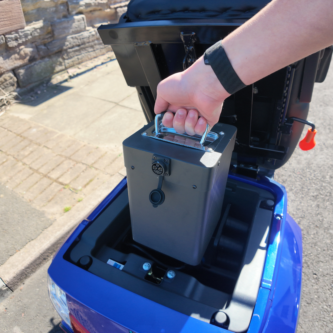 Charge Without Moving the Scooter