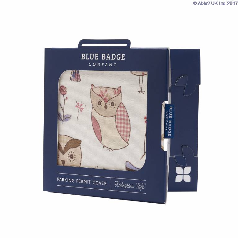 Blue Badge Permit Cover Hoot Owls