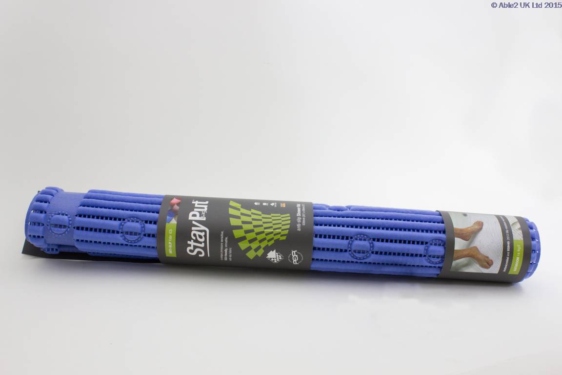 StayPut Anti-Slip Shower Mat - 50.8 x 50.8cm - Blue