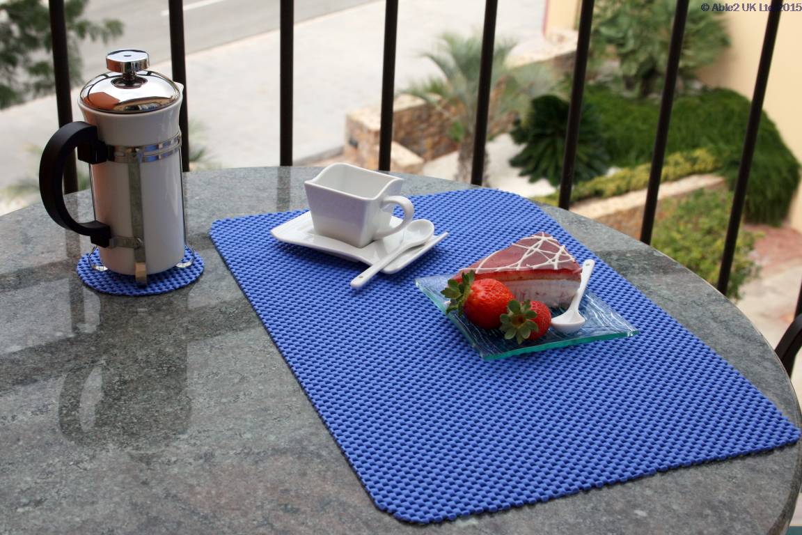 StayPut Anti-Slip Fabric Tablemat - 30 x 40cm - Forest Green