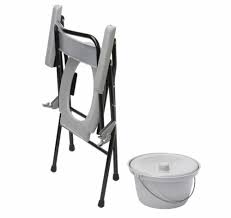 Folding Commode With Potty