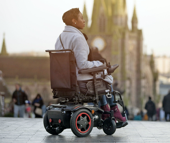 Quickie Salsa Q100 R Rear-Wheel Powered Wheelchair