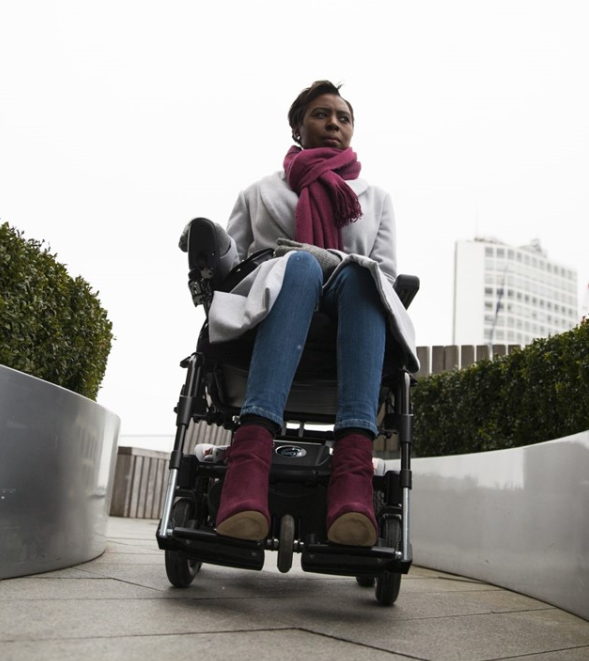 Quickie Salsa Q100 R Rear-Wheel Powered Wheelchair