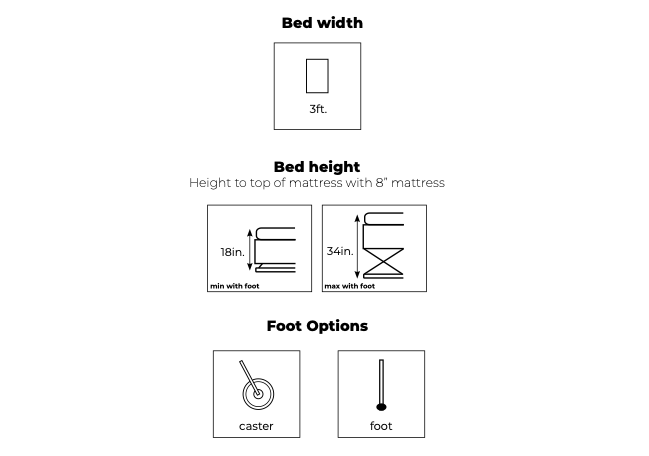 Ocean Lifting Bed Frame With Adjustable Profiling Action