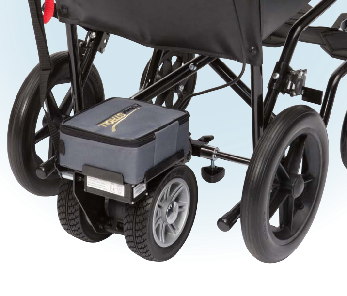 Wheelchair Power Assist Inc Reverse Dual Wheel attachment