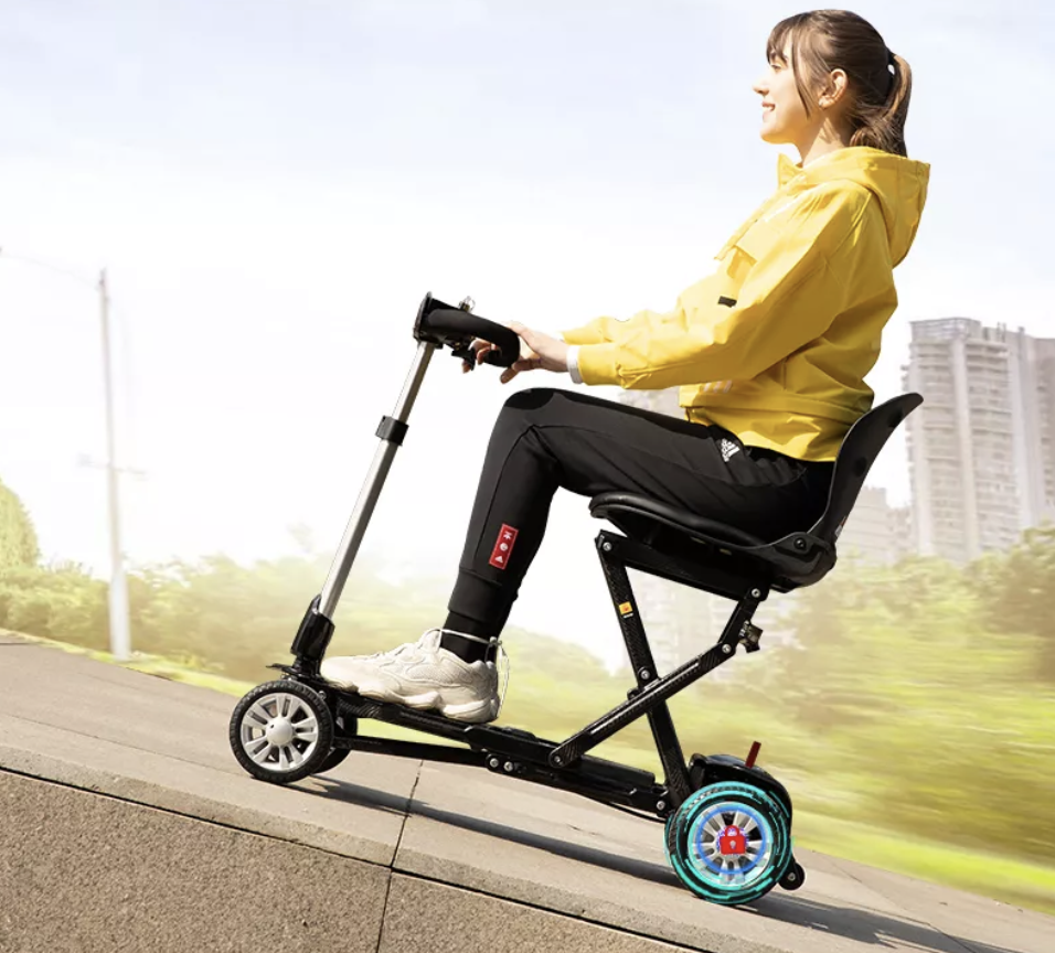 Carbon Fibre Lightweight Folding Mobility Scooter