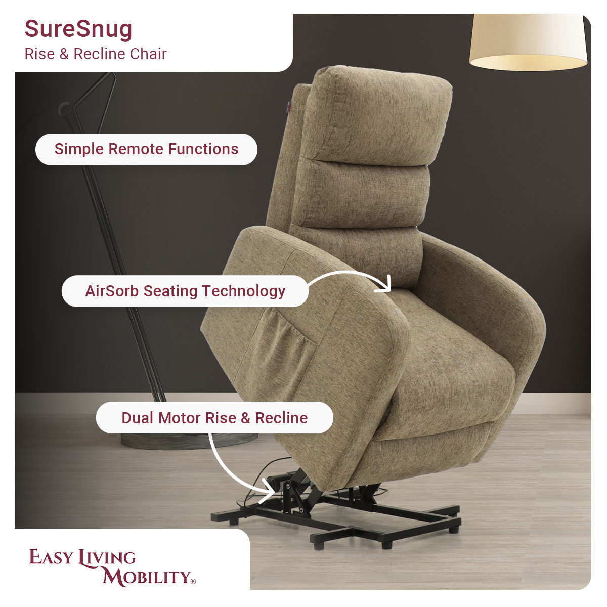 SureSnug Riser Recliner Dual Motor Chair